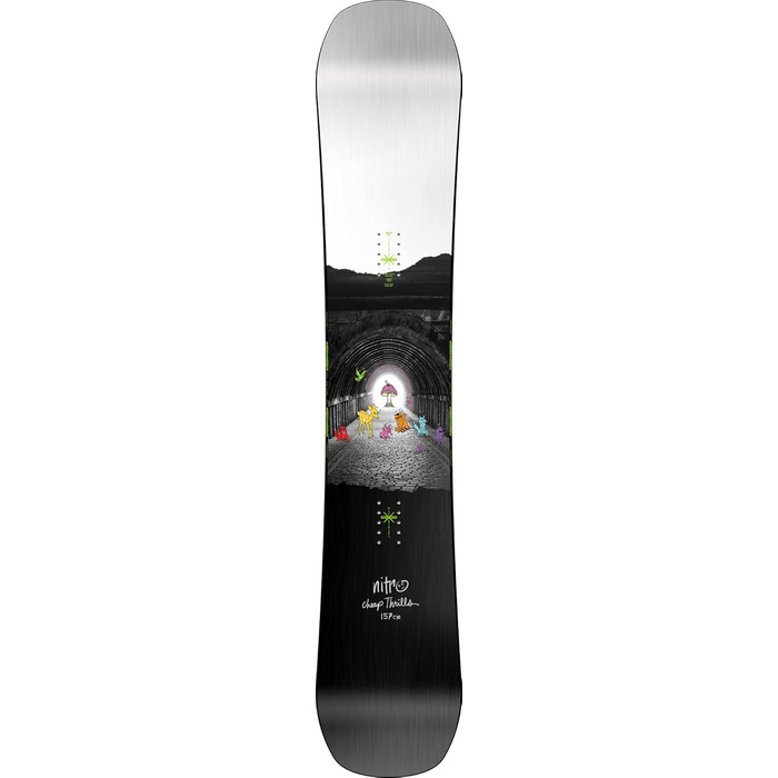 Чоловічі сноуборди Nitro Cheap Thrills 23 All Mountain Urban Freestyle Twin Board Wide (157, багатокольорові)