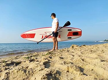 Надувна SUP-дошка для веслування стоячи 320×81×15 см з веслом, насосом і аксесуарами, універсальна для всіх рівнів, міцний серфборд