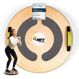 Балансувальна дошка MFT Fun Disc Classic з дерева, Австрія, для фізіотерапії, зміцнення м'язів і координації, нековзка, стабільна, натуральна