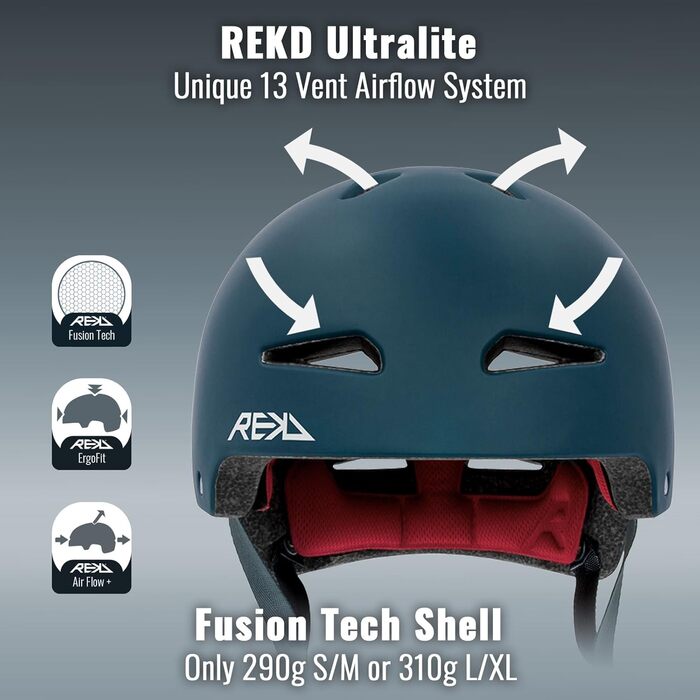 Шолом для скейтбордингу REKD Ultralite In-Mold, унісекс, для дорослих