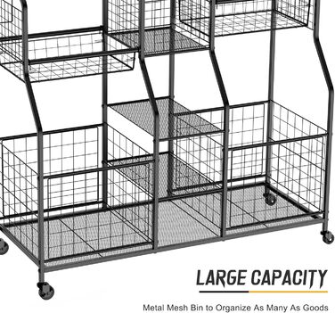 Органайзер для інвентарю, полиця для м'ячів, візок для зберігання"