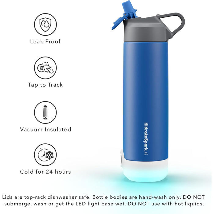 Розумна пляшка для води HidrateSpark TAP зі соломинкою