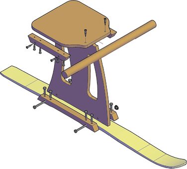 Санки SkiBock XL зимові сині