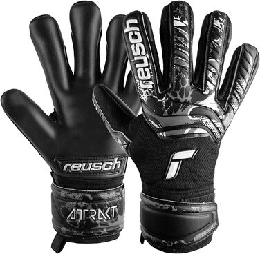 Рукавички Reusch Attrakt Infinity Junior, чорні, хороше зчеплення