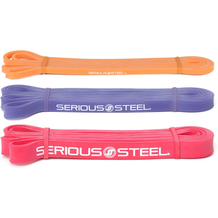 Силова стрічка Serious Steel 41'', важка еспандерна стрічка для підтягувань, розтяжки, пауерліфтингу та силових тренувань