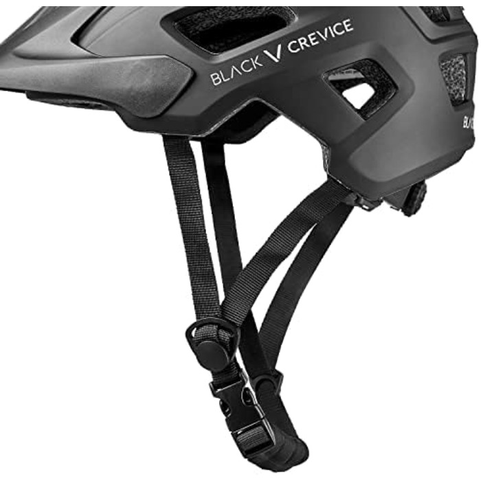 Шолом Crevice MTB Enduro зі світлодіодом, M/L 58-61см, Чорний