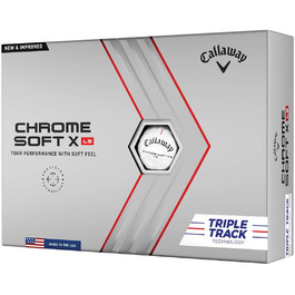 М'ячі для гольфу Callaway Chrome Soft X LS 2022