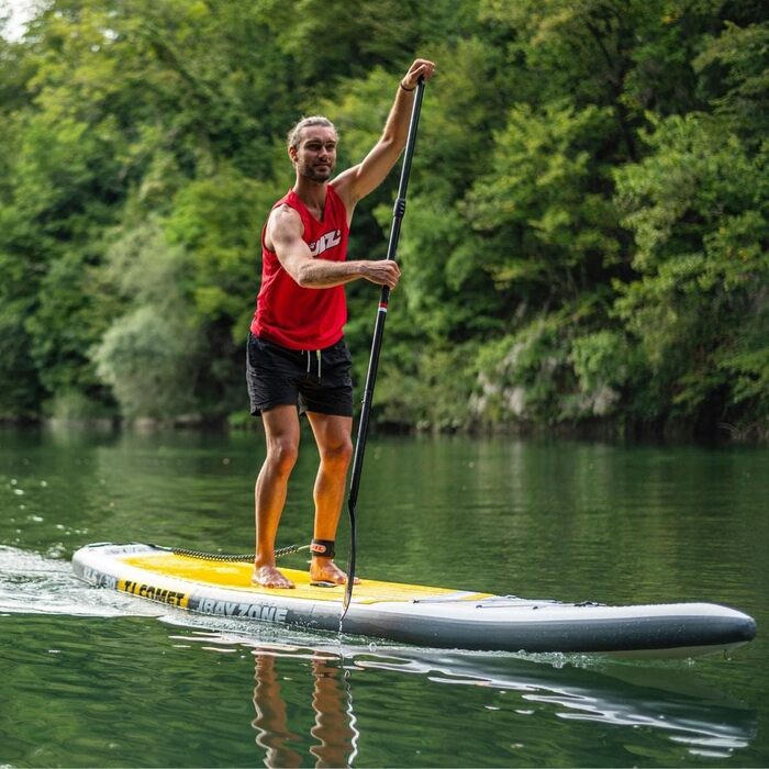 ДЖБАЙ. Надувне весло Zone Comet Touring SUP Stand Up Paddle з аксесуарами 380x76x15 см - 12'6''x30''x6''