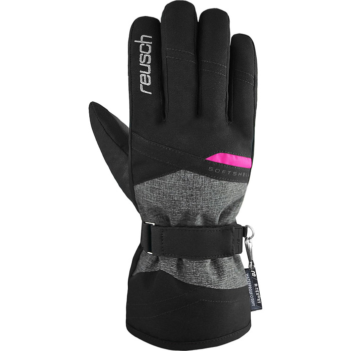 Жіночі рукавички Reusch Hellen R-TEX XT 7771 Blck/Blck Melang/Pink Glo 8