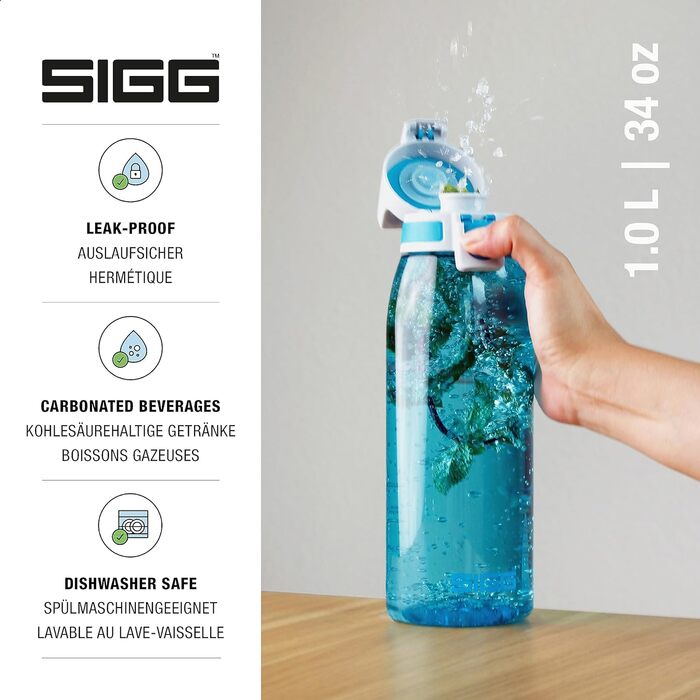 Пляшка SIGG Tritan газована, для посудомийки, без бісфенолу А