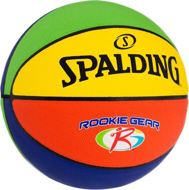 Молодіжний баскетбольний м'яч Spalding Rookie Gear, різнокольоровий, для приміщень та вулиці, 69,8 см