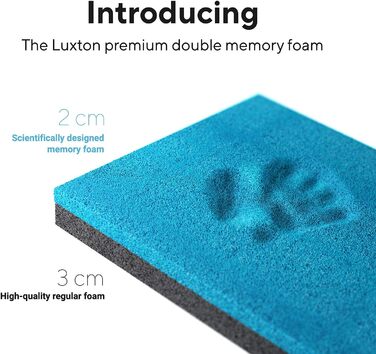 Масажний стіл Luxton Home Premium з піною Memory Foam, складаний, портативний, легкий у встановленні