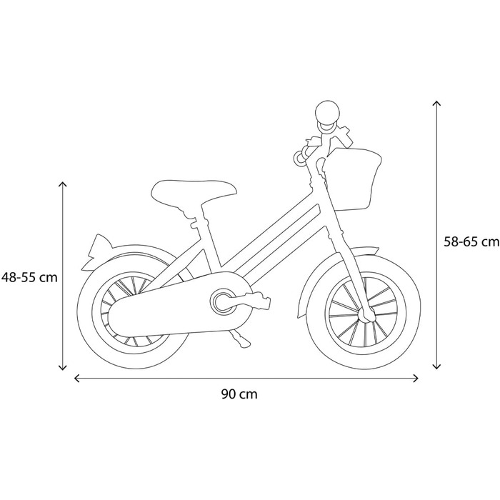 Велосипед дитячий Bandits & Angels Retro Rider 12'