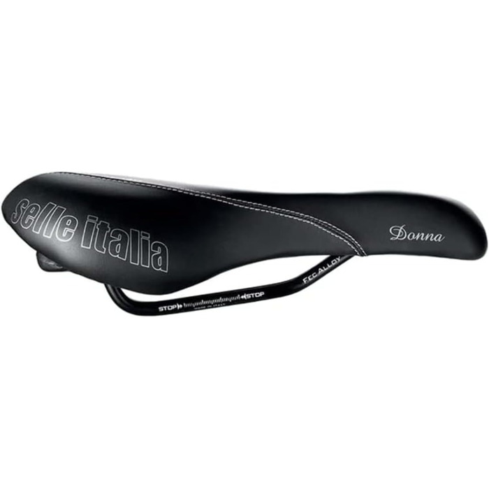 Жіноче велосипедне сідло Selle Italia Donna Gel Flow для шосе, MTB та гравелу, чорне