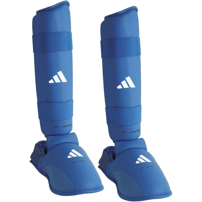 Захист гомілки та стопи Adidas WKF для карате, знімна устілка, XL, синій