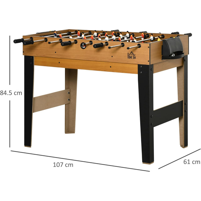 Стіл HOMCOM 107 см 4-в-1: теніс, футбол, більярд, хокей
