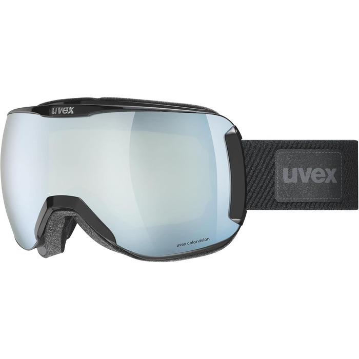 Гірськолижні окуляри uvex Downhill 2100 Cv Planet (Classic, One Size, чорний/біло-зелений)