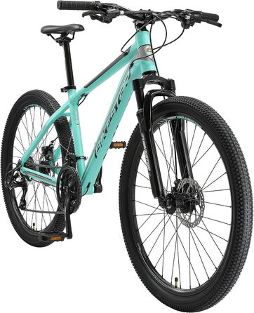 Алюмінієвий гірський велосипед BIKESTAR Hardtail Shimano 21 швидкісна передача, дискове гальмо 26 дюймові шини 13-дюймова 16-дюймова рама Alu MTB ПРОБНА ВЕРСІЯ БЕЗ РИЗИКУ 16 Рама (16 рама, м'ята)