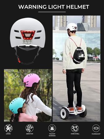 Універсальний спортивний шолом для дорослих Fahhradhelm/E-Scooter – ABS+EPS, 11 вентиляцій, знімна підкладка, регулювання, для велосипеда, електросамоката, скейтборду