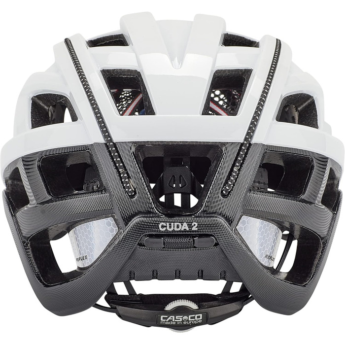 Велосипедний шолом Casco CUDA 2 біло-чорний, захисний