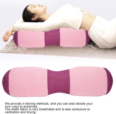 Подушка для йоги Yoga Bolster Roller Waist Pillow Корекція поперекового відділу тазу Подушка Memory Foam Block Подушка для йоги кругла для відновлювальних вправ йоги