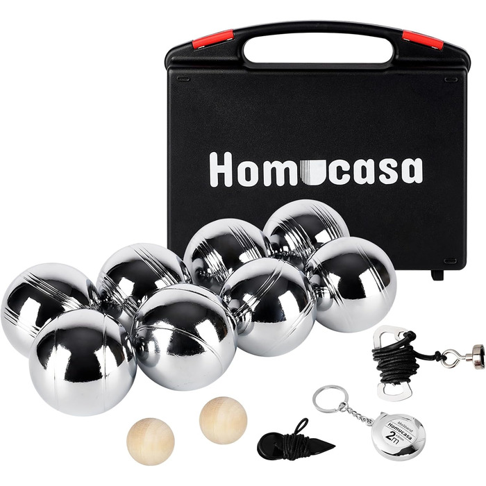 Набір Homucasa Boule/Petanque 8 м'ячів, 73мм/720г, серія B