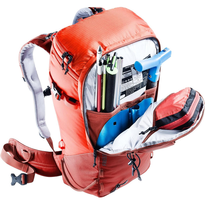 Рюкзак для лижного туризму deuter Unisex Freerider Pro 34 (3410 л, лава-папайя)