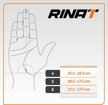 Рукавички Rinat Youth Nkam, сині, розмір 37