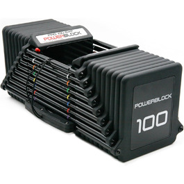 Гантель PowerBlock Pro 100, 2,3-45,4 кг, сталева конструкція