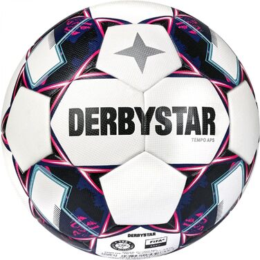 Футбольний м'яч Derbystar Tempo APS v22 розмір 5 біло-синій