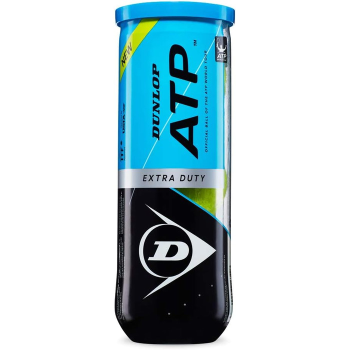 Тенісні м'ячі Dunlop ATP, кейс, офіційні, жовті