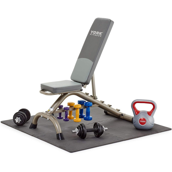 Захисні підлоги York Fitness Bodenmatten Floor Guard з бортиком, 4 плитки, модель 6700