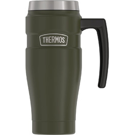 Термокружка Thermos Stainless King 473 мл, армійсько-зелена, нержавіюча сталь