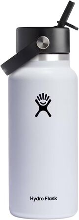 Пляшка для води Hydro Flask з широким горлом, кришка з трубочкою, індиго, 1,2 л
