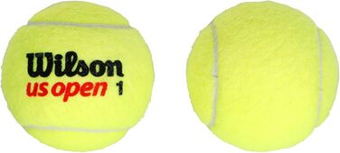 Тенісні м'ячі Wilson US Open, жовті, 2 банки по 4 м'ячі, WRT11752P