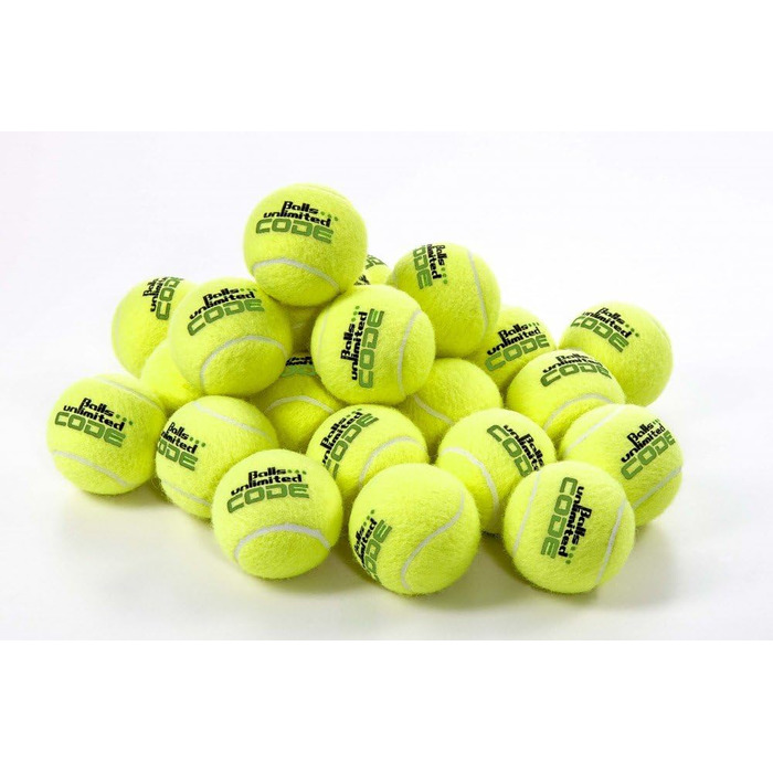 М'ячі Code Green Tennis Ball, тренувальні без тиску - мішок 60 шт.