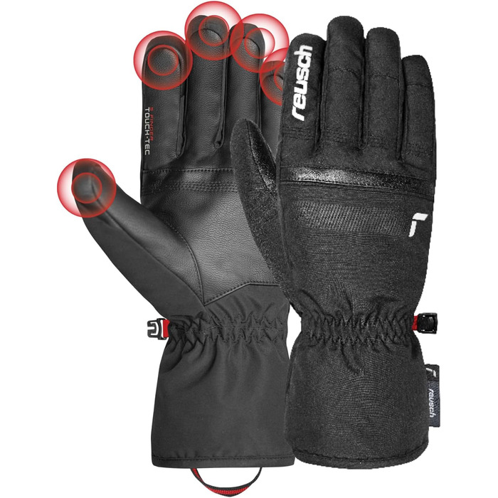 Рукавички Reusch Winter Glove All Finger Touch (р. 8, чорно-сріблястий)