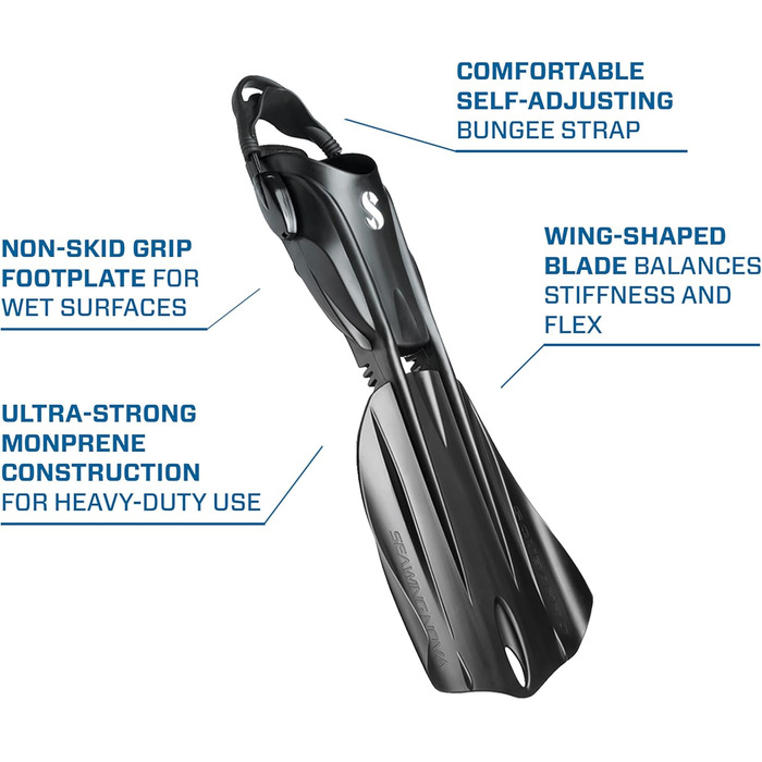 Ласти SCUBAPRO Seawing Nova чорні розмір L