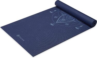 Килимок для йоги Gaiam - товстий, не ковзає, небесно-блакитний, 6 мм