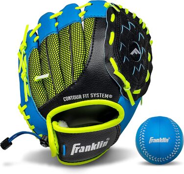 Рукавичка Franklin Sports Teeball Молодіжна Штучна Шкіра Синя 22.9 см