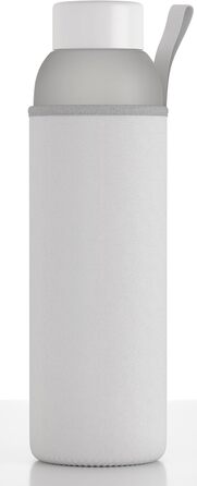 Be-Active Пляшка для води 1 л з боросилікатного матового скла, BPA-free, з мотиваційною розміткою часу
