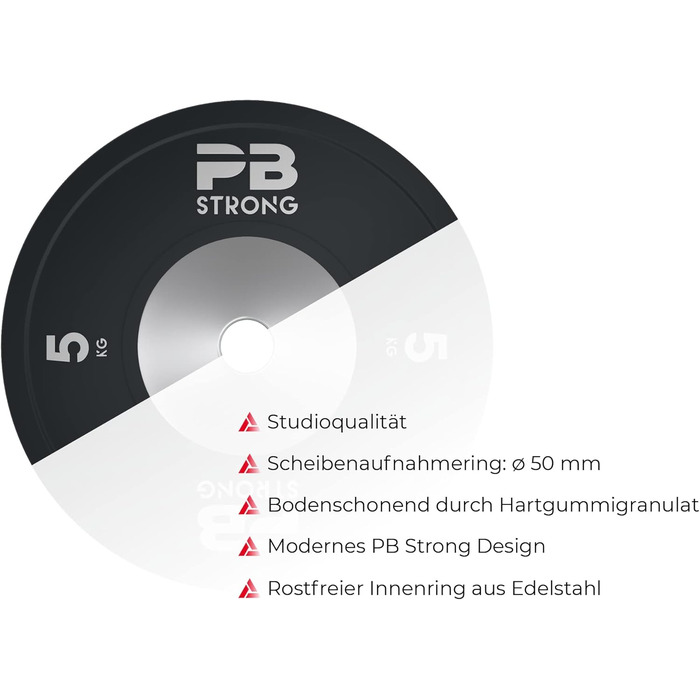 Пластини ПБ Strong Competition гумові, 50мм, 2,5-25кг, 15кг