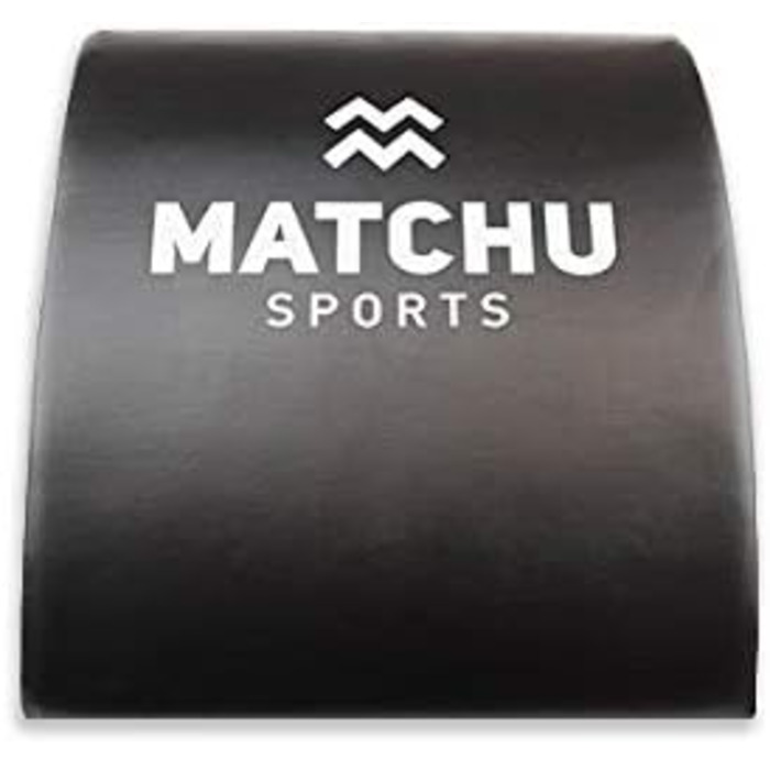 Мат для преса MATCHU, підтримка попереку, антиковзкий, 36x30x7 см, 500 г, піна/штучна шкіра, чорний/білий