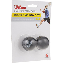 М'яч для сквошу Wilson Yellow II, 2 уп. для змагань