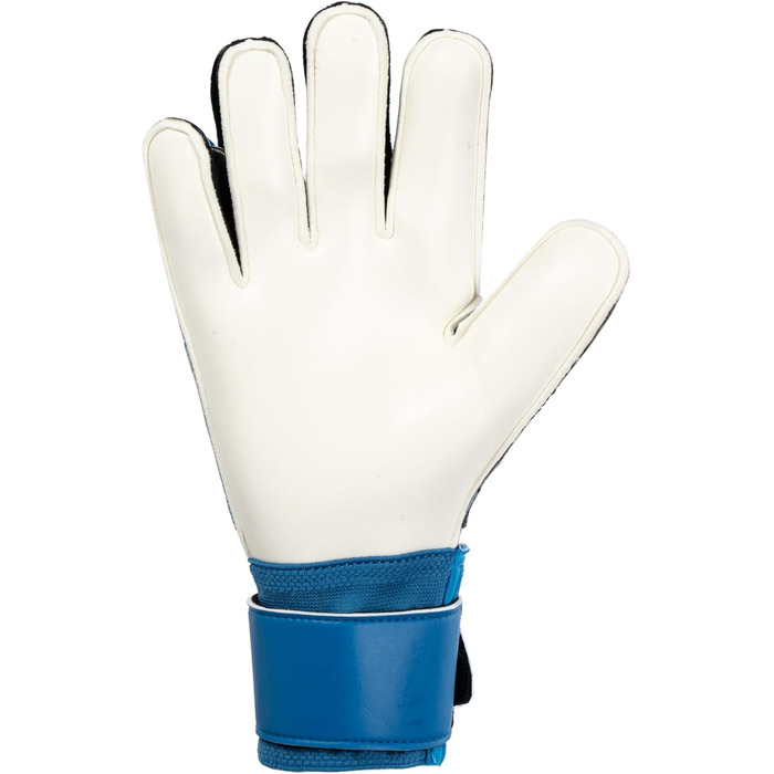Воротарські рукавички uhlsport Soft Pro для футболу, дитячі та дорослі, з фіксацією зап'ястя, дихаючі, посилене зчеплення, сині/помаранчеві/білі, розміри 5-11