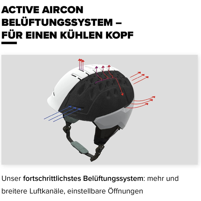 Стерео лижний шолом ATOMIC Savor Visor з козирком - Максимальна амортизація - Активна система вентиляції Aircon - Якісне дзеркальне покриття для чіткого зору Red S