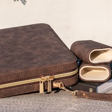 Набір для гри в нарди Deluxe зі шкіри, коричневий, класична настільна гра з фетровою підкладкою