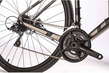 Чоловічий гравійний велосипед Airtracks 28 дюймів STERRATO 3.0 Bike 2 x 8 швидкісний Shimano Claris RD-R2000 8-швидкісний - висота рами 49 см, 52 см і 5 5см - Модель 2024 (55см (для зросту 175-188см))