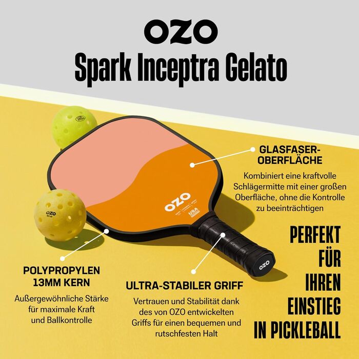 Ракетка OZO Pickleball Beginner Control, Strawberry & Melon