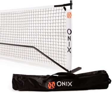 Сітка для вправ Onix Pickleball 2-в-1 з сумкою на колесах, білий